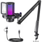 Microphone Gaming USB MAONO DGM20S avec réduction de bruit, mute, gain, monitoring, bras articulé. Microphone Gaming USB MAONO DGM20S avec réduction de bruit, mute, gain, monitoring, bras articulé.
