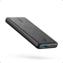 Anker Power Bank 10,000mAh Compact avec PowerIQ, Charge Rapide 5V/3A, USB-C Noir - 1 Pack