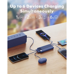 Chargeur Portable Charmast 10000mAh avec Câbles Intégrés