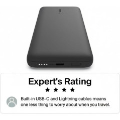 Chargeur Portable Belkin 10,000mAh 23W avec Câbles Intégrés