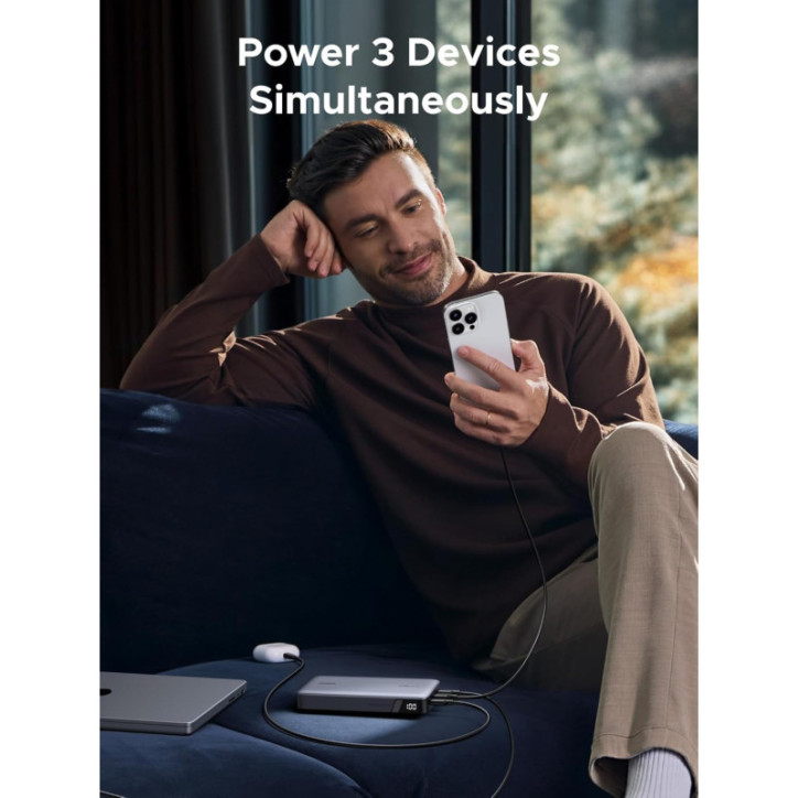 UGREEN Power Bank 25,000mAh 145W Chargeur Portable Laptop Nexode 3 Ports USB-C PD pour MacBook, iPhone, Galaxy UGREEN Power Bank 25,000mAh 145W Chargeur Portable Laptop Nexode 3 Ports USB-C PD pour MacBook, iPhone, Galaxy