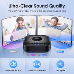Haut-parleur Conférence EMEET M0 Plus 360° Bluetooth USB-C