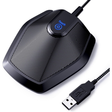 TONOR G11 Conference USB Microphone, Omnidirectional Condenser Mic for Video Calls, Recording, Plug & Play