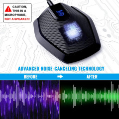 TONOR G11 USB Conference Microphone – Omnidirectional, Plug & Play