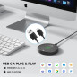 AIRHUG USB Microphone with Mute Button & LED, AI Noise Reduction, Omnidirectional Condenser Mic for PC/Laptop AIRHUG USB Microphone with Mute Button & LED, AI Noise Reduction, Omnidirectional Condenser Mic for PC/Laptop