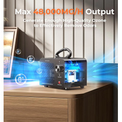 Générateur Ozone 48,000mg Purificateur Air Puissant 4000ft²