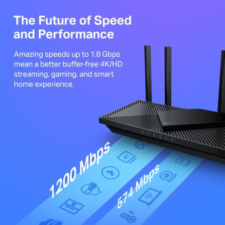 TP-Link AX1800 WiFi 6 Router V4 (Archer AX21) – Dual Band, Alexa-Ready
