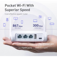 GL.iNet GL-SFT1200 Opal : Routeur WiFi Portable VPN Dual-Band