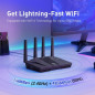 GL.iNet GL-MT6000 Flint 2 Routeur WiFi 6 Haut Débit, 2 Ports Ethernet 2.5G, VPN Longue Portée GL.iNet GL-MT6000 Flint 2 Routeur WiFi 6 Haut Débit, 2 Ports Ethernet 2.5G, VPN Longue Portée