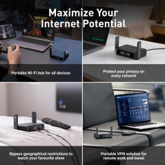 GL.iNet GL-BE3600 Slate 7 : Routeur Voyage Wi-Fi 7 Portable
