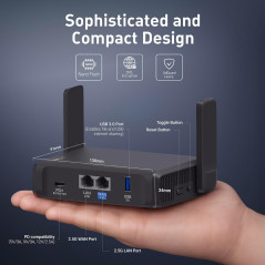 GL.iNet GL-BE3600 Slate 7 Travel Router - Dual-Band Wi-Fi 7 & VPN
