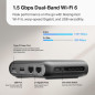 TP-Link TL-WR1502X Ultra-Portable Wi-Fi 6 AX1500 Travel Router | USB-C Powered, Multi-Mode, Tether App TP-Link TL-WR1502X Ultra-Portable Wi-Fi 6 AX1500 Travel Router | USB-C Powered, Multi-Mode, Tether App