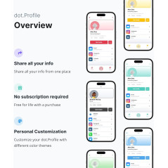 dot. Card - Tap Digital Business Card for iPhone & Android (Black)