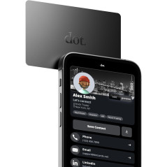 dot. Card - Tap Digital Business Card for iPhone & Android (Black)