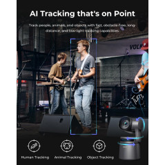 OBSBOT Tail Air NDI 4K Caméra AI PTZ Streaming & Contrôle Gestuel