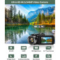 Caméra Vidéo 4K 64MP Vlogging écran tactile 3 Zoom 18X Vision Nuit + Micro Externe, Stabilisateur, Carte 32G & 2 Batteries Caméra Vidéo 4K 64MP Vlogging écran tactile 3 Zoom 18X Vision Nuit + Micro Externe, Stabilisateur, Carte 32G & 2 Batteries