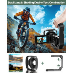 Caméra 4K 64MP Vlogging YouTube avec Zoom 18X & Microphone