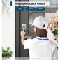 TEEHO TE002 Fingerprint Keyless Electronic Deadbolt Door Lock – Smart Auto Lock, Satin Nickel, Easy Install TEEHO TE002 Fingerprint Keyless Electronic Deadbolt Door Lock – Smart Auto Lock, Satin Nickel, Easy Install