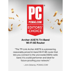 Routeur TP-Link AXE5400 WiFi 6E Tri-Bande - Gaming & Streaming