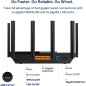 Routeur TP-Link Archer AXE75 WiFi 6E Tri-Bande 5400 Mbps, 6GHz, OneMesh, VPN, WPA3, CPU Quad-Core Routeur TP-Link Archer AXE75 WiFi 6E Tri-Bande 5400 Mbps, 6GHz, OneMesh, VPN, WPA3, CPU Quad-Core