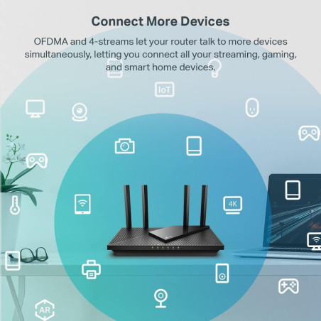 Routeur Wi-Fi 6 TP-Link Archer AX55 Dual-Band AX3000 sécurisé