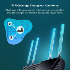 Routeur Wi-Fi 6 TP-Link Archer AX55 Dual-Band AX3000 sécurisé