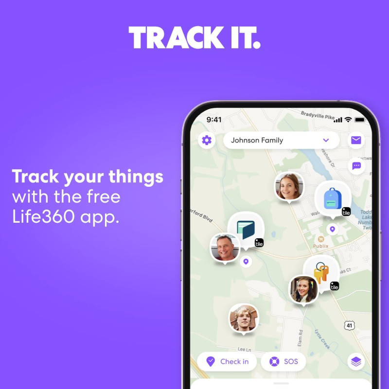 Tile by Life360 Slim - Bluetooth Tracker & Wallet Finder for Phones