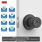 Smart Waterproof Keypad Door Lock, 50 User Codes, Auto Lock, Matte Black Finish Smart Waterproof Keypad Door Lock, 50 User Codes, Auto Lock, Matte Black Finish