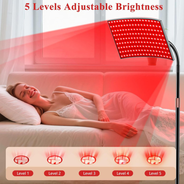 Thérapie par lumière rouge 660nm & 850nm - grand panneau LED infrarouge pour corps et visage, cadeau idéal femme Thérapie par lumière rouge 660nm & 850nm - grand panneau LED infrarouge pour corps et visage, cadeau idéal femme