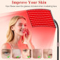 Thérapie par lumière rouge 660nm & 850nm - grand panneau LED infrarouge pour corps et visage, cadeau idéal femme Thérapie par lumière rouge 660nm & 850nm - grand panneau LED infrarouge pour corps et visage, cadeau idéal femme