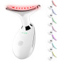 Lampe de thérapie LED 7 couleurs pour visage et cou, appareil de soin à domicile (blanc) Lampe de thérapie LED 7 couleurs pour visage et cou, appareil de soin à domicile (blanc)