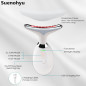 Lampe de thérapie LED 7 couleurs pour visage et cou, appareil de soin à domicile (blanc) Lampe de thérapie LED 7 couleurs pour visage et cou, appareil de soin à domicile (blanc)
