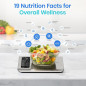 Balance de Cuisine Intelligente Etekcity, Calculateur Nutritionnel, Application Gratuite, Acier Inoxydable, 11lb