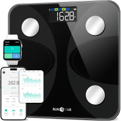 RunSTAR Digital Body Weight & Fat Scale, Large Display, App Sync