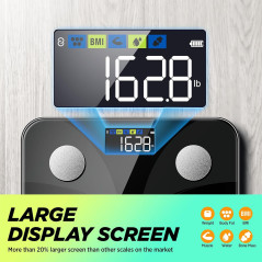 RunSTAR Digital Body Weight & Fat Scale, Large Display, App Sync