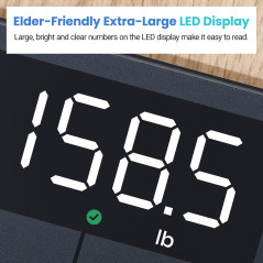 Pèse-personne Digital Etekcity 400 lbs, Précis et Lumineux