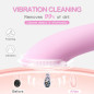 Brosse Nettoyante Visage PRITECH Rechargeable Silicone avec Massage Chauffant Vibrant Étanche Rose Brosse Nettoyante Visage PRITECH Rechargeable Silicone avec Massage Chauffant Vibrant Étanche Rose