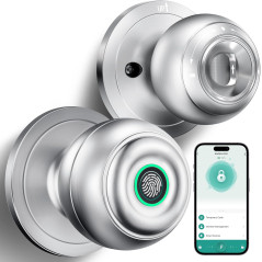 Serrure Biométrique Empreinte Digitale avec Application - Argent