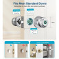 Smart Fingerprint Door Lock with Keyless Thumbprint & App Control, Biometric Door Knob for Home, Silver Smart Fingerprint Door Lock with Keyless Thumbprint & App Control, Biometric Door Knob for Home, Silver