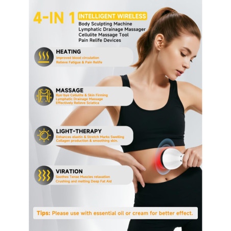 Lymphatic Drainage Massager & Anti-Cellulite Body Sculpting Tool