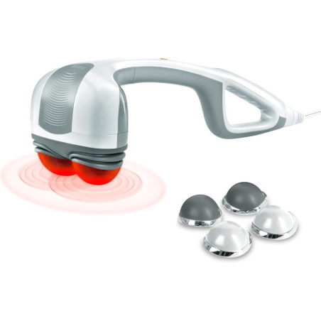 Massager Chauffant Homedics pour Dos, Corps et Cou avec Têtes Pivotantes et Nœuds Interchangeables