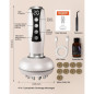 4-in-1 Lymphatic Drainage Massager with Light, Heat & Vibration - Reduces Cellulite & Stretch Marks, Includes Moxa Pads 4-in-1 Lymphatic Drainage Massager with Light, Heat & Vibration - Reduces Cellulite & Stretch Marks, Includes Moxa Pads
