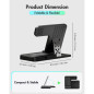 Station de Charge Sans Fil 3 en 1 pour iPhone, Apple Watch et AirPods - Compatible iPhone 17 à 11, Watch 10 à SE Station de Charge Sans Fil 3 en 1 pour iPhone, Apple Watch et AirPods - Compatible iPhone 17 à 11, Watch 10 à SE