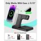 Station de Charge Sans Fil 3 en 1 pour iPhone, Apple Watch et AirPods - Compatible iPhone 17 à 11, Watch 10 à SE Station de Charge Sans Fil 3 en 1 pour iPhone, Apple Watch et AirPods - Compatible iPhone 17 à 11, Watch 10 à SE