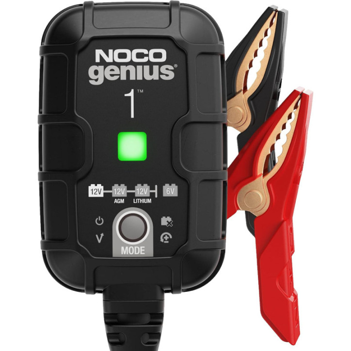 Chargeur de batterie intelligent NOCO Genius1 1A 6V/12V avec mainteneur et protection avancée Chargeur de batterie intelligent NOCO Genius1 1A 6V/12V avec mainteneur et protection avancée