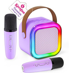 Mini Karaoke Enfants 2025 - Jouet Portable + 2 Micros Sans Fil