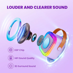 Mini Karaoke Enfants 2025 - Jouet Portable + 2 Micros Sans Fil