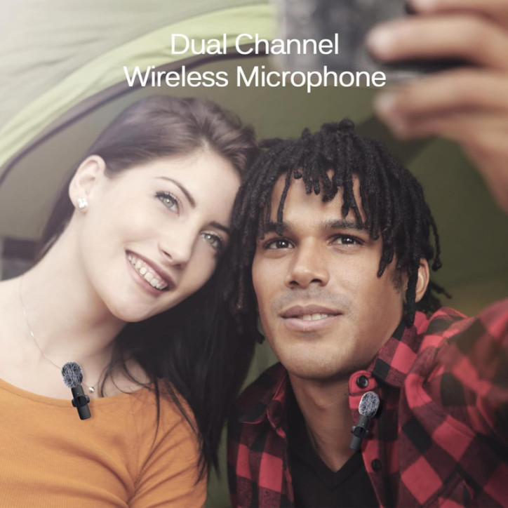 Professional Wireless Lavalier Microphone for iPhone iPad, Noise Reduction, Plug & Play for Interviews & Vlogs Professional Wireless Lavalier Microphone for iPhone iPad, Noise Reduction, Plug & Play for Interviews & Vlogs