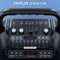 Machine à karaoké portable Bluetooth avec 2 micros sans fil, lumières, support USB/TF/REC/FM/AUX Machine à karaoké portable Bluetooth avec 2 micros sans fil, lumières, support USB/TF/REC/FM/AUX