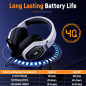 Ozeino 2.4GHz Wireless Gaming Headset for PC, PS5, PS4 with USB & Type-C, Flip Mic, 40-Hr Battery Ozeino 2.4GHz Wireless Gaming Headset for PC, PS5, PS4 with USB & Type-C, Flip Mic, 40-Hr Battery